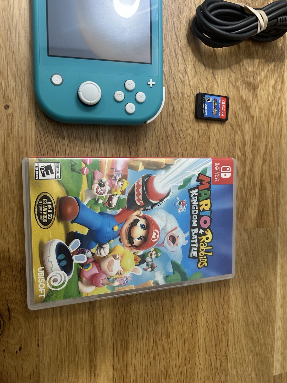 Nintendo Switch Lite Handheld Game Console Only HDH-001 Turquoise Mario Rabbids