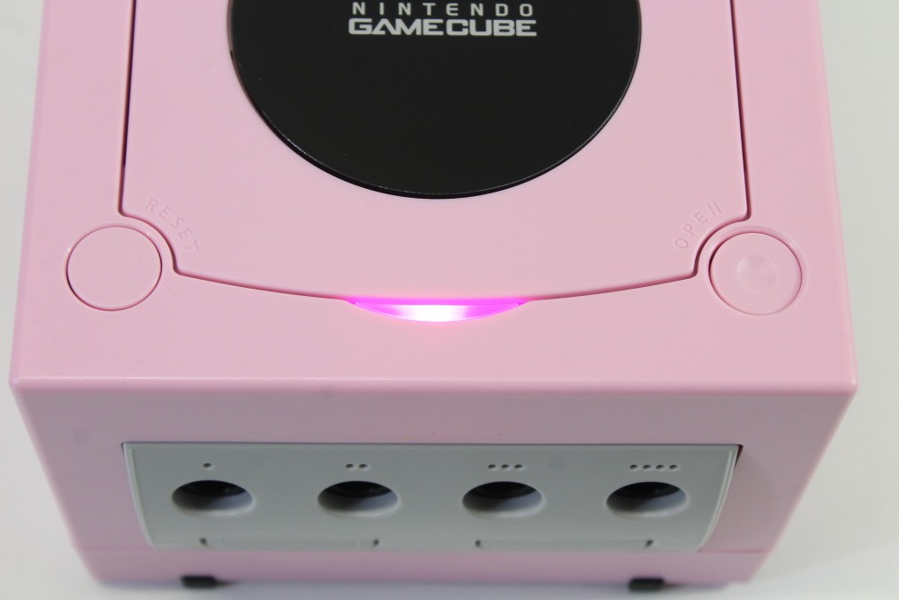 Nintendo Gamecube Console Pastel Pink LED AC S-Video to HDMI NTSC-U/C DOL-001 GC