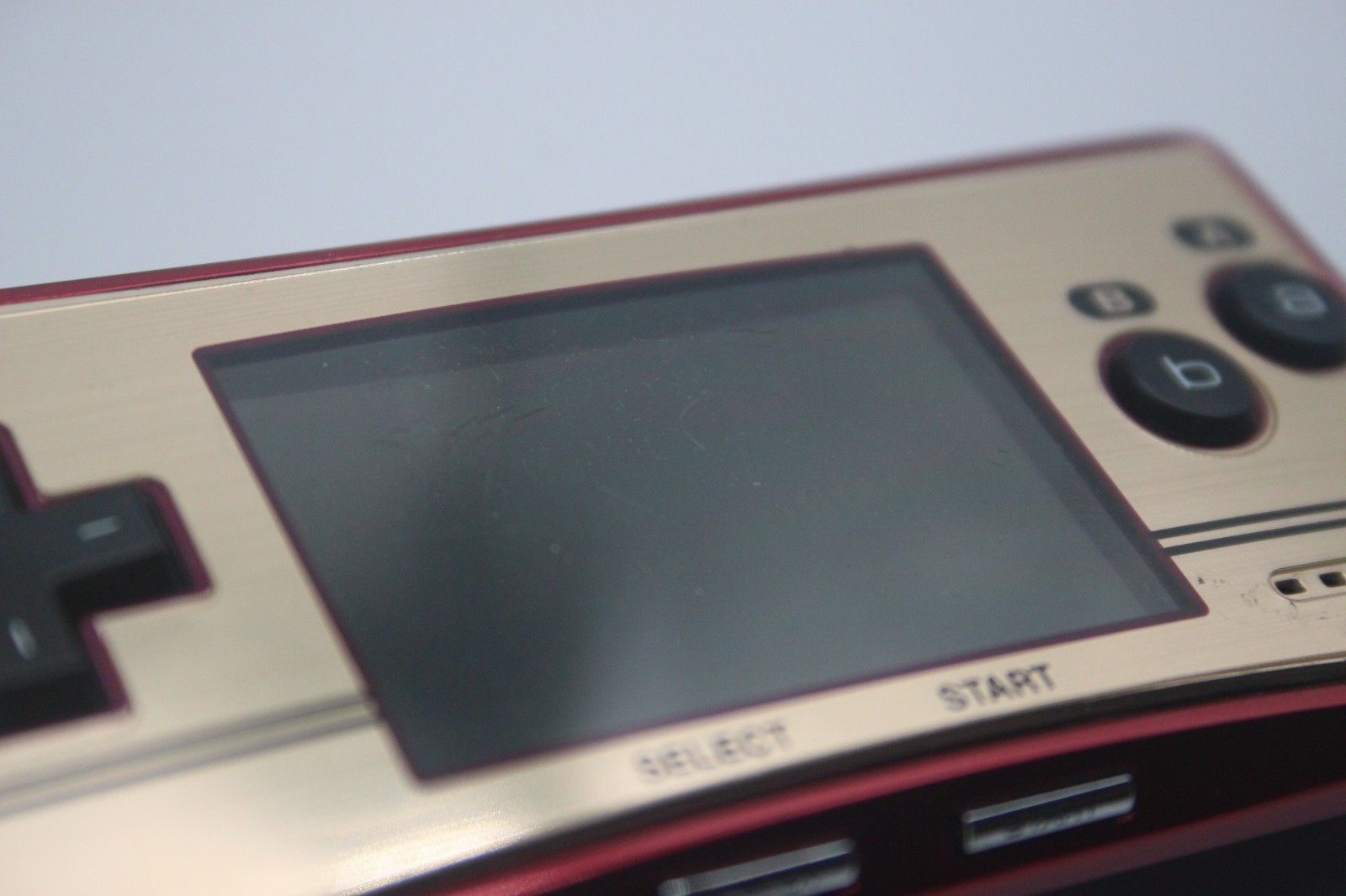 Nintendo GameBoy Micro Console Famicom 20th Anniversary Edition w/ Super Mario 2