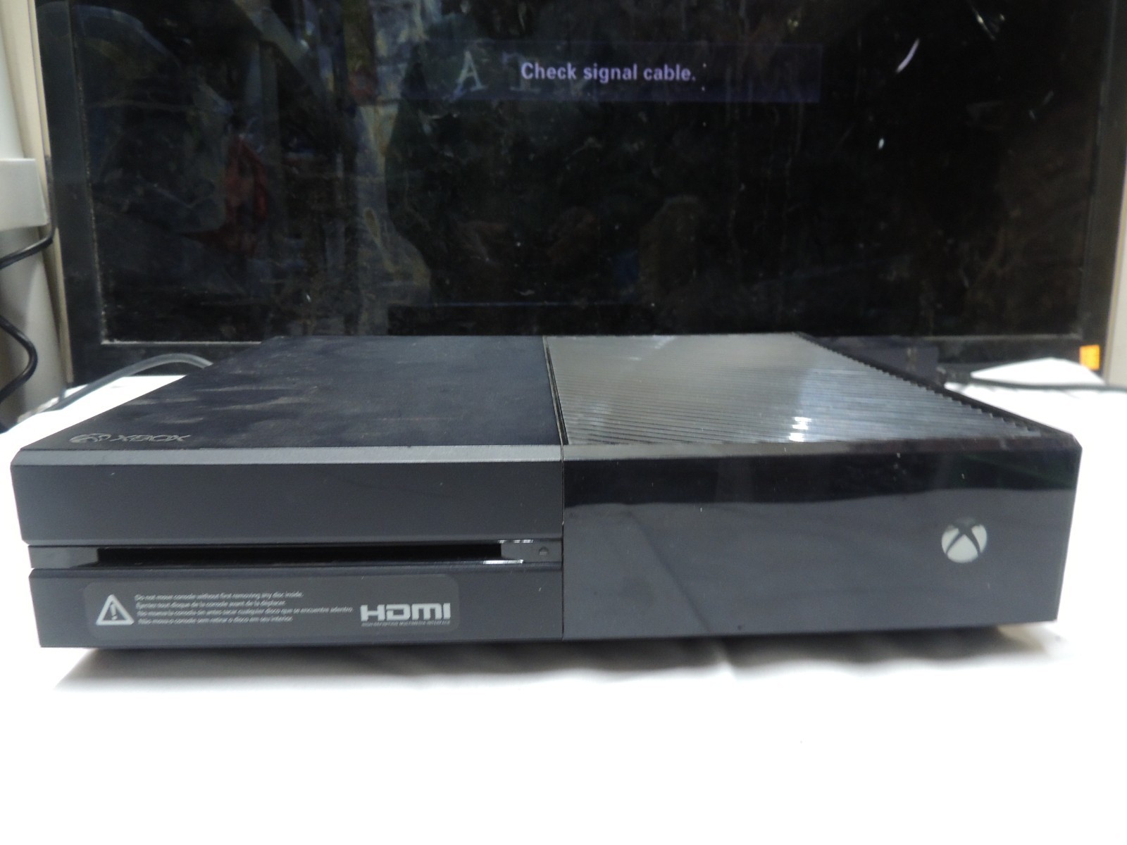 Microsoft Xbox One 365GB Console- Black – model 1540 w controller & AC CABLE #4