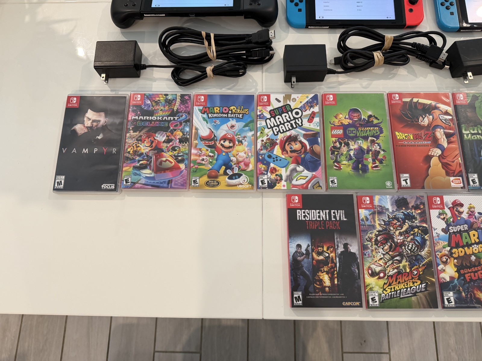 Nintendo Switch Console Lot (4 in total) + 17 Games
