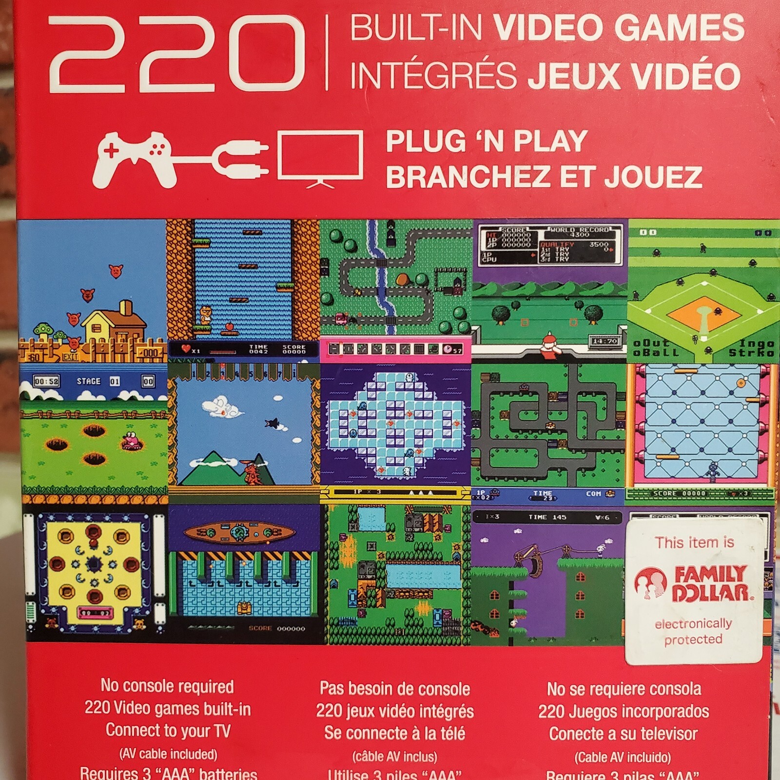 MY ARCADE – RETRO MICRO CONTROLLER -Plug n Play ~ 220 BUILT-IN VIDEO GAMES. New