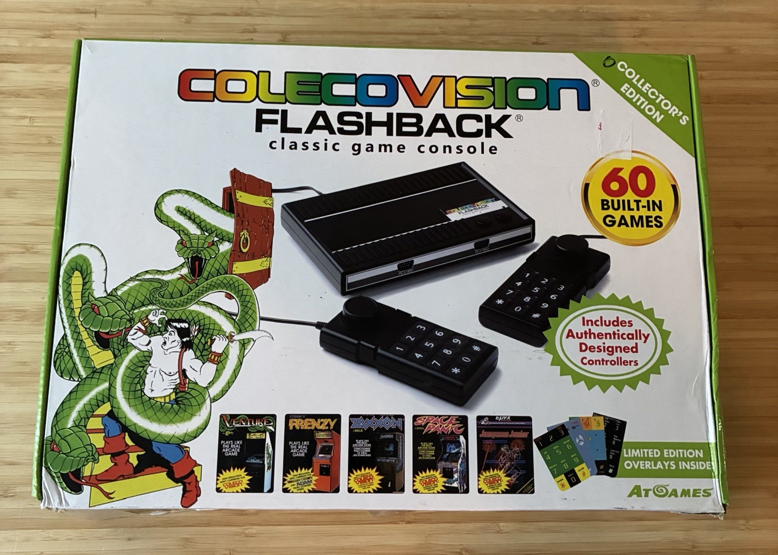 Colecovision Flashback Classic Game Console. 60 Games. ATGames CV450 Collector’s