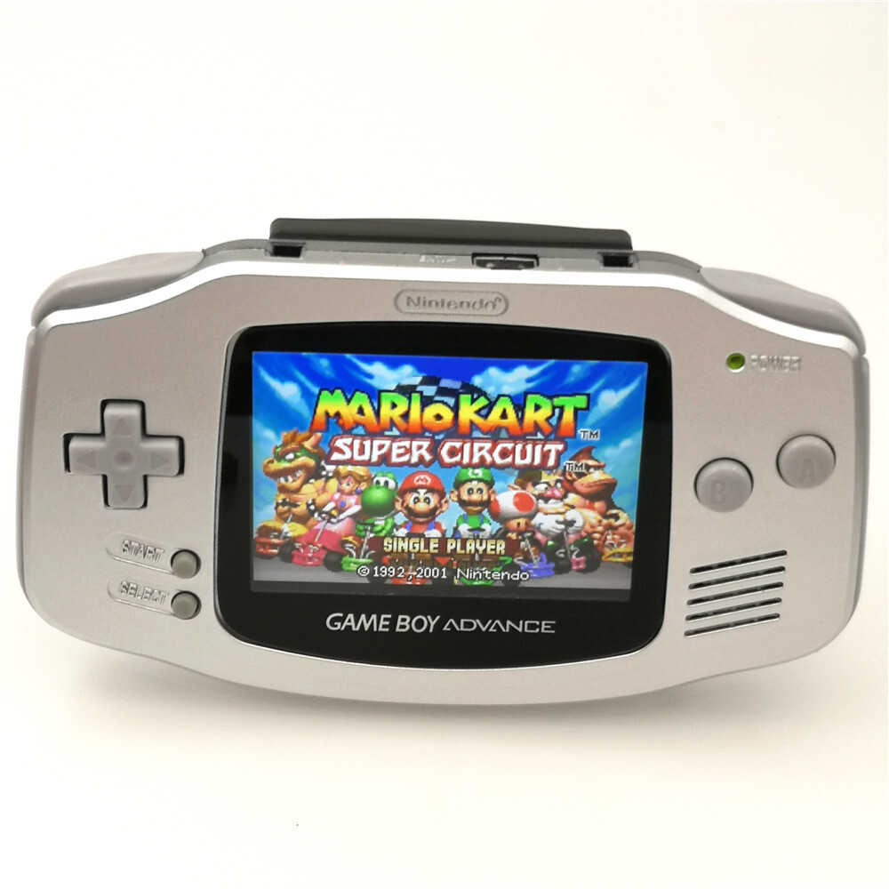 Game Boy Advance Console with iPS Backlight Backlit LCD Console – Clear White