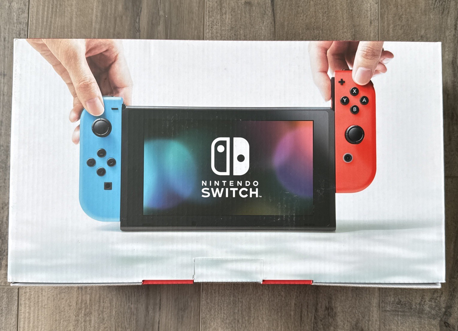 Nintendo Switch 32GB Gray Console with Neon Red and Neon Blue Joy-Con