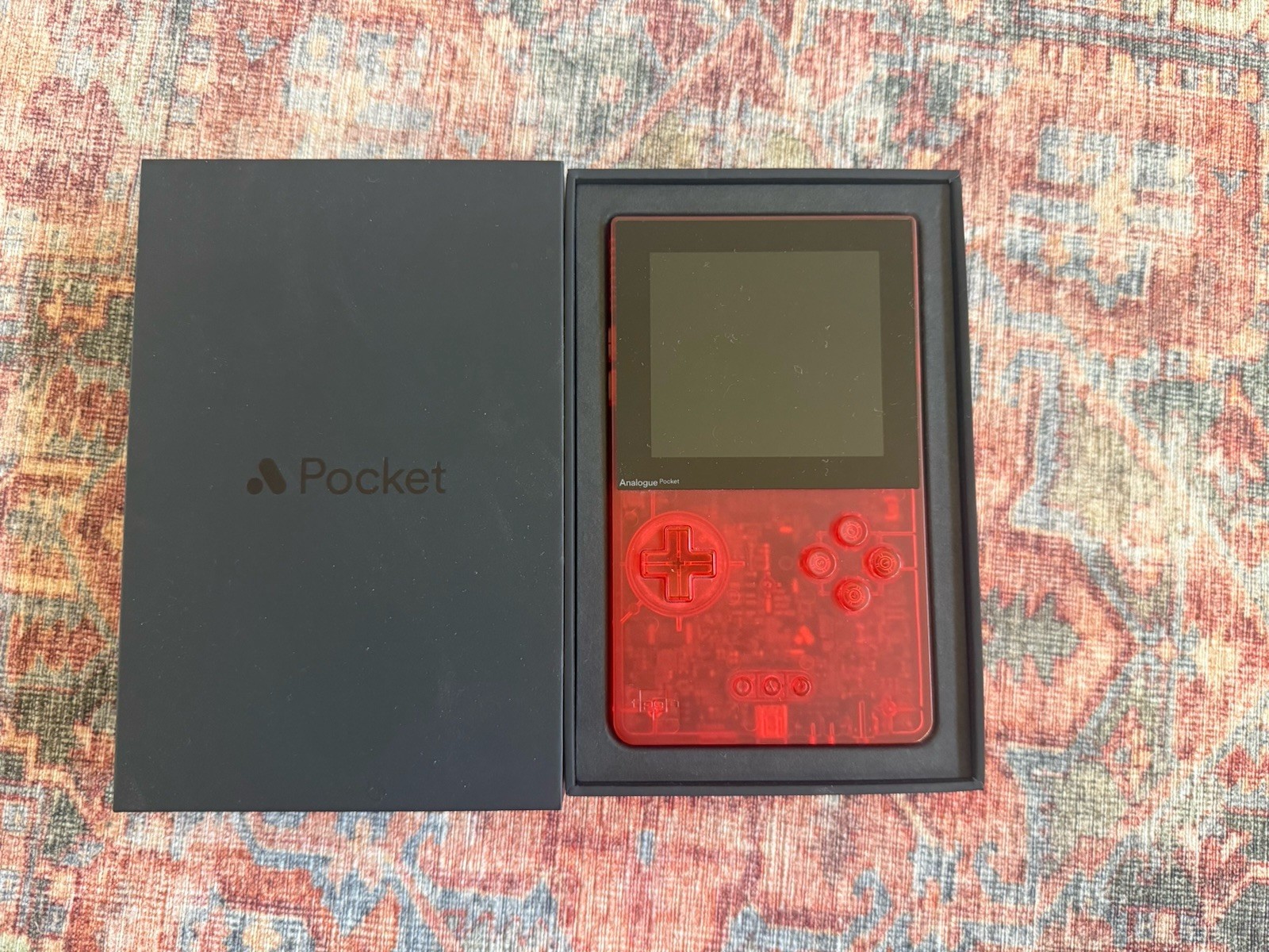 Analogue Pocket Limited Edition Transparent Red Handheld Console