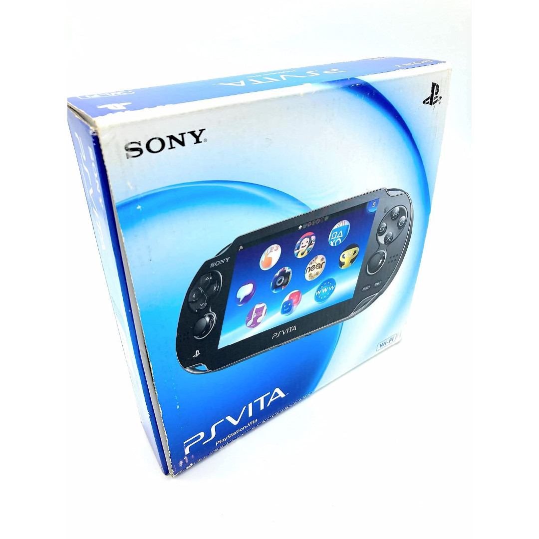 PlayStation PS Vita Wi-Fi model Crystal Black PCH-1000 ZA01 with Box Used
