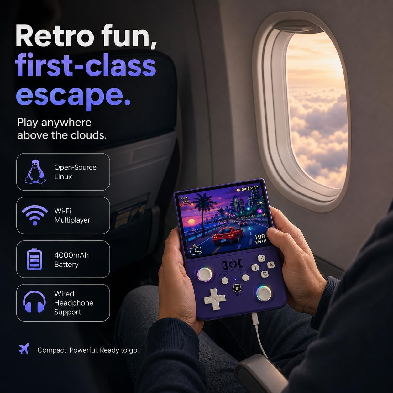 R36MAX2 Retro Handheld Game Console, 4.5-Inch 1024X768 IPS Screen, 128GB 22000+