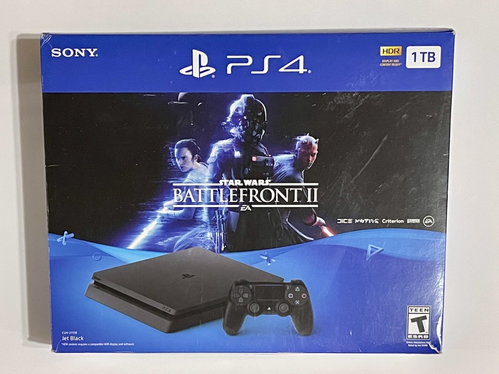 Sony PlayStation 4 Slim STAR WARS: Battlefront II Bundle, 1TB, Black Console!