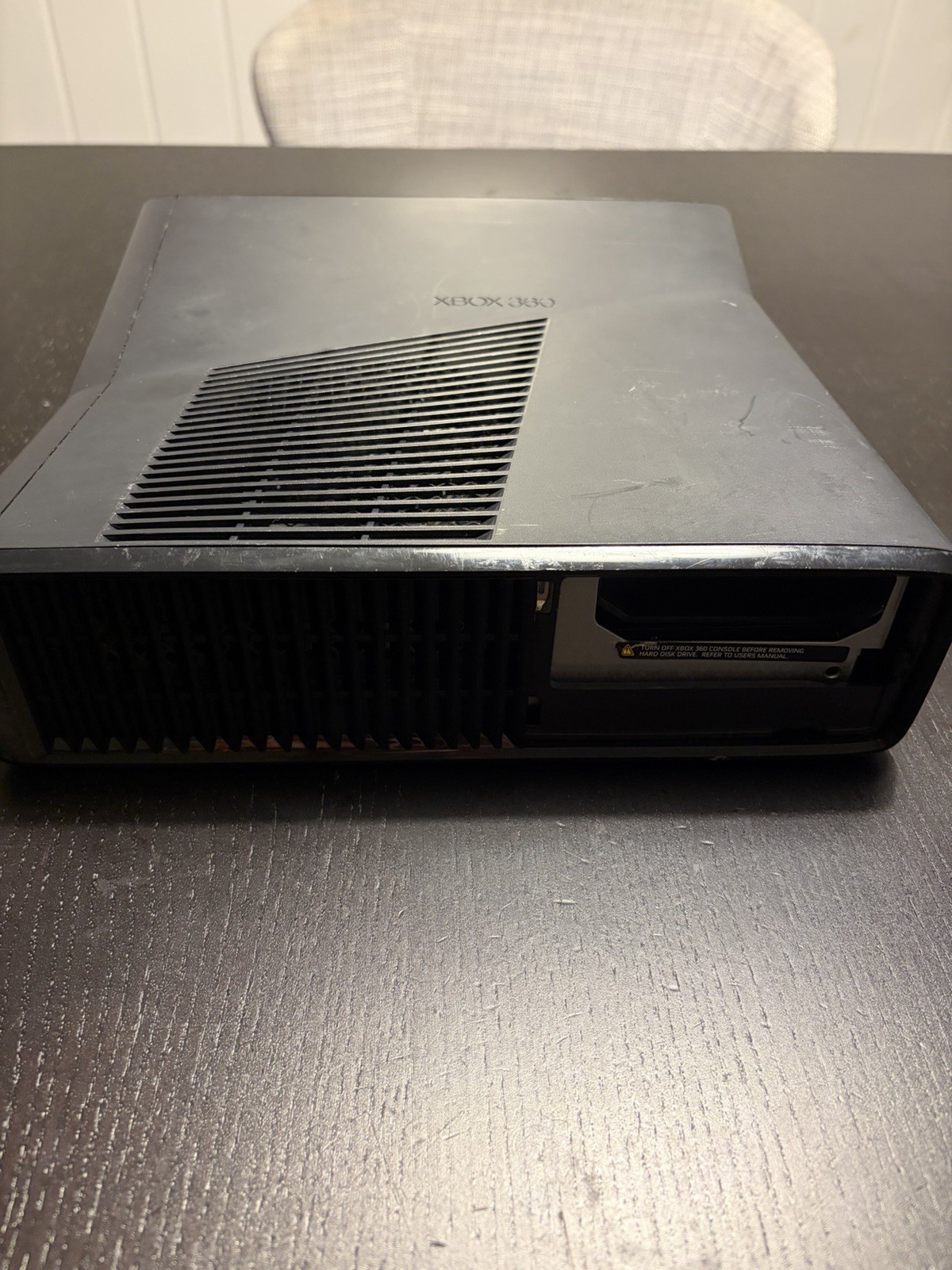 Xbox 360 S Glossy Black Console Only Model 1439 Tested and Working Microsoft