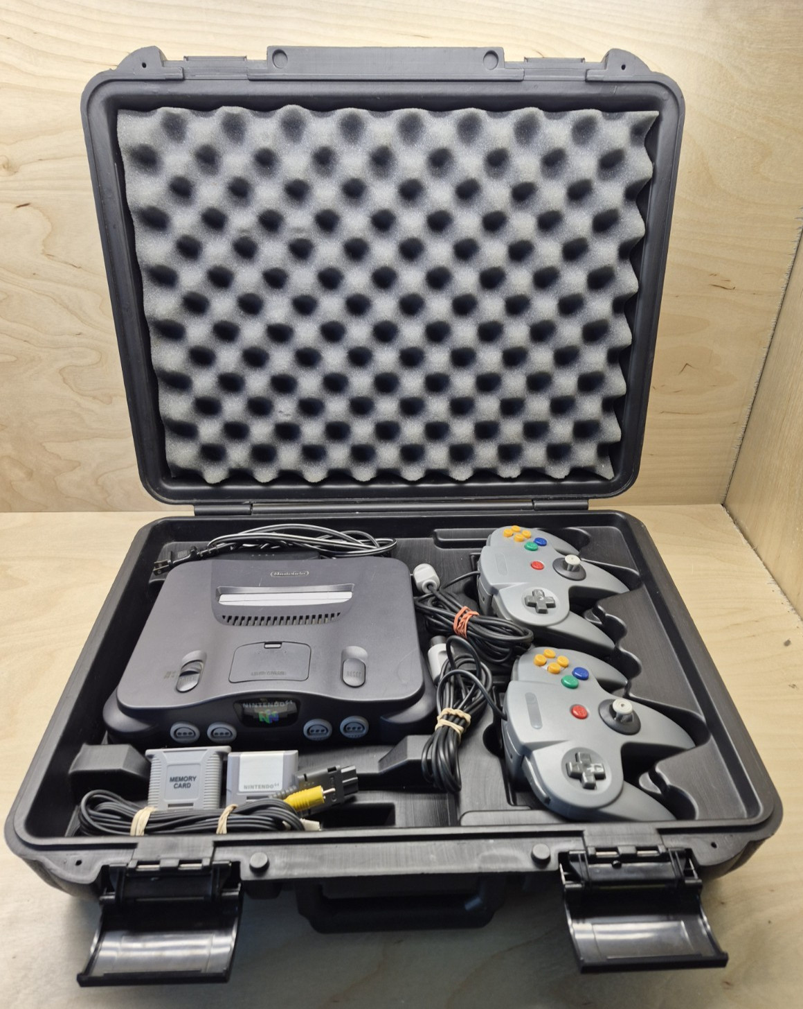 N64 Console + Video Rental Hard Case for Nintendo 64 Game System Console