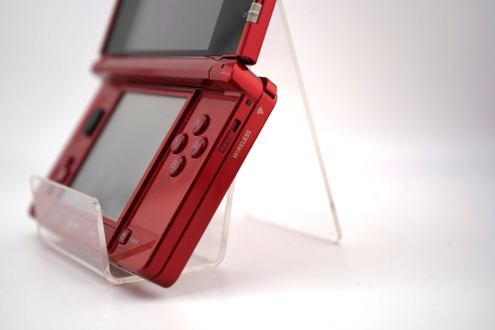 Nintendo 3DS Handheld Console Flame Red (Complete) USA Region, 32GB, With Games