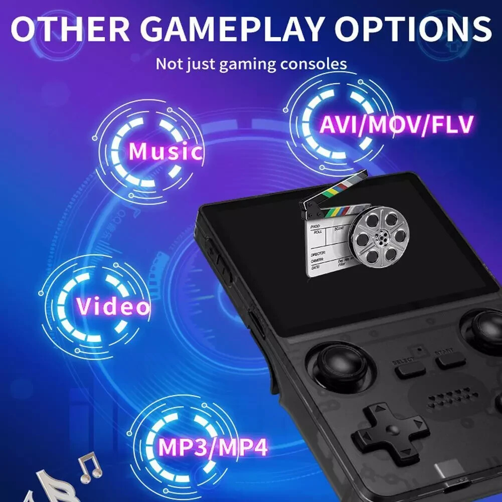 Emulator Console 3.5” IPS Display Dual Slot HDMI 3000mAh Classic Game Player