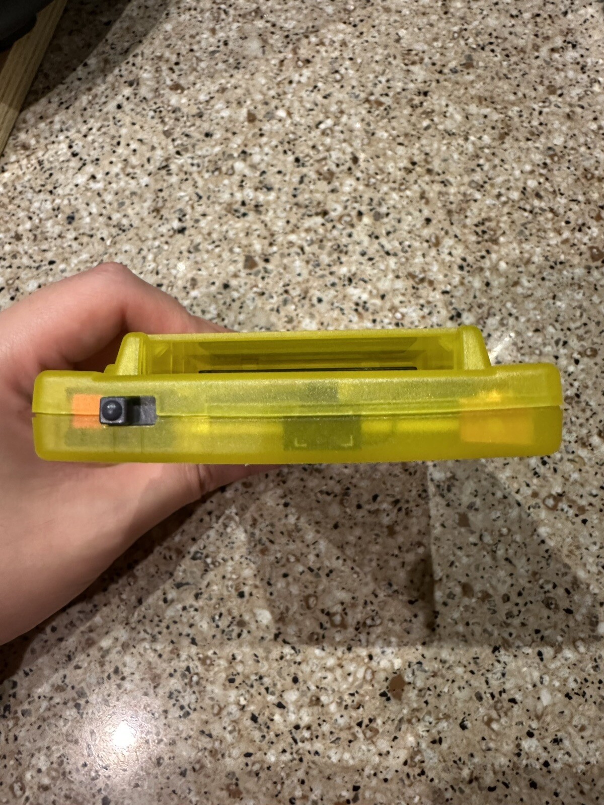 Game Boy Pocket w Backlight Backlit FunnyPlaying Q5 IPS Mod Clear Yellow ONLY