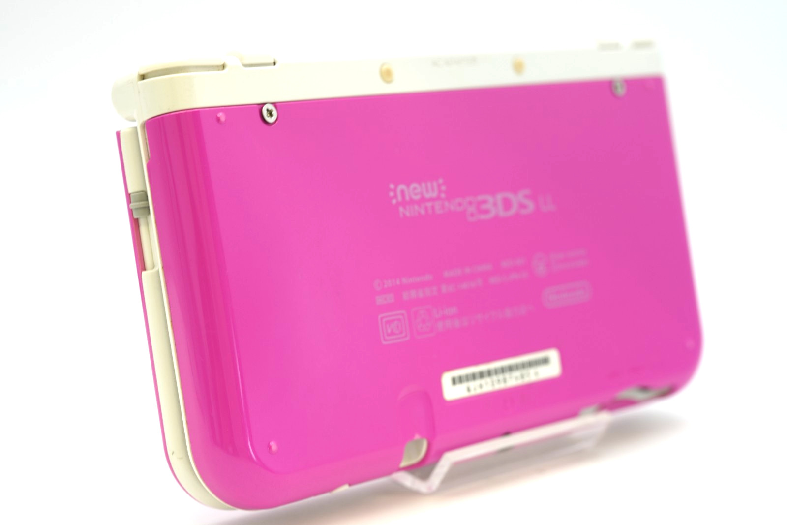 [Region Free] New Nintendo 3DS XL LL Console Pink White [RANK A] English ok #001
