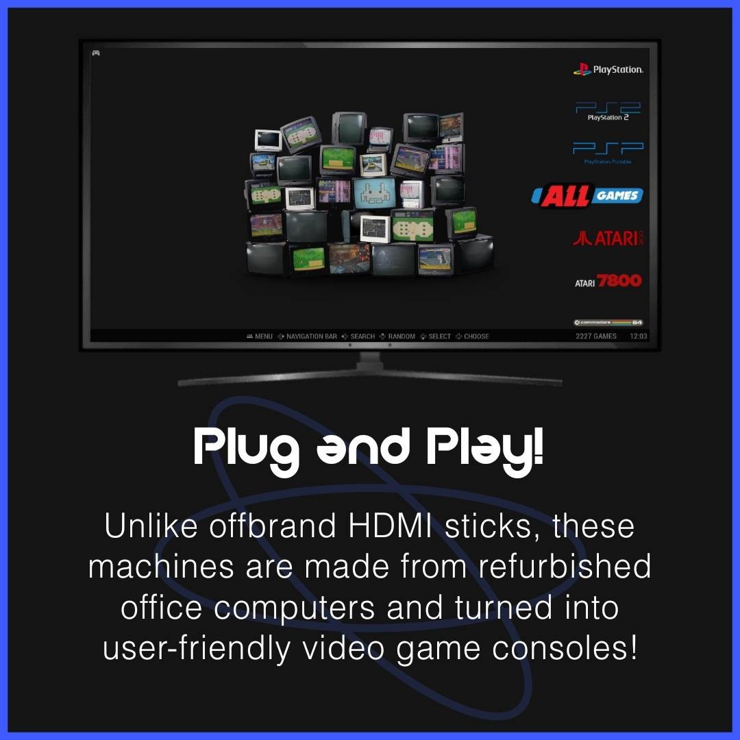 Retro Game Console 1080p HDMI Plug and Play 2000+ Game 2x Controllers