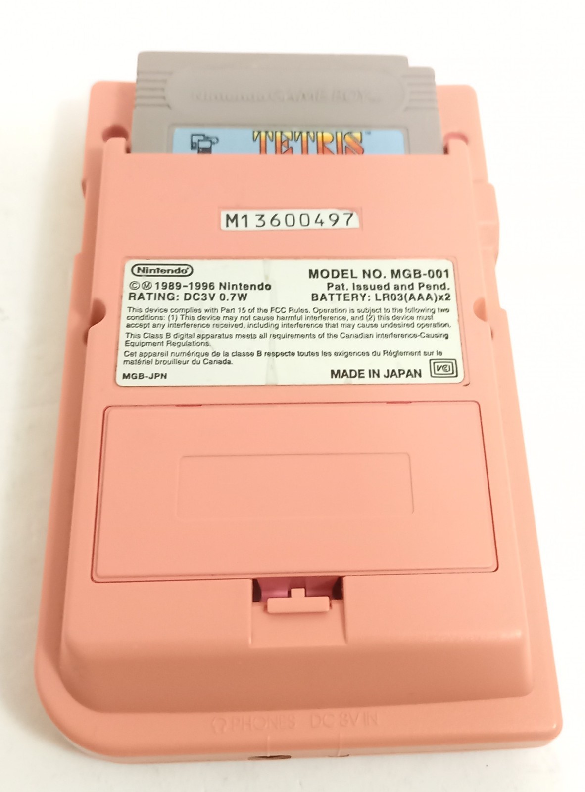 Nintendo Gameboy Pocket Game Console MGB-001 Pink Color Body Only Tested Work