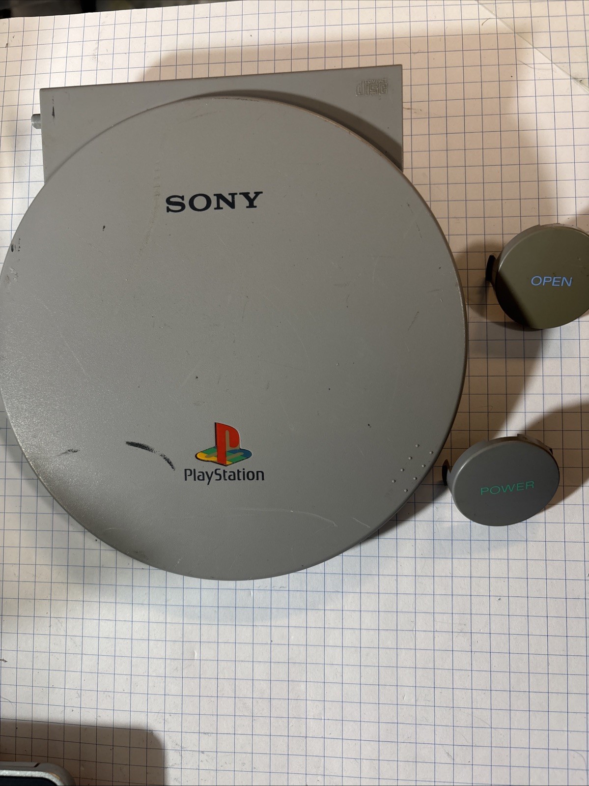 Sony PlayStation 1 PS1 SCPH-9001 Top Cover ButtonReplacement Parts @MB171
