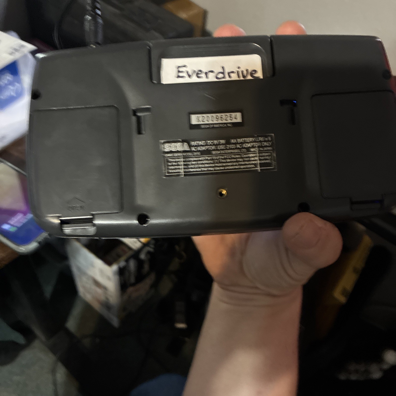 SEGA Game Gear Handheld IPS Screen & Blue LED with Everdrive & Games
