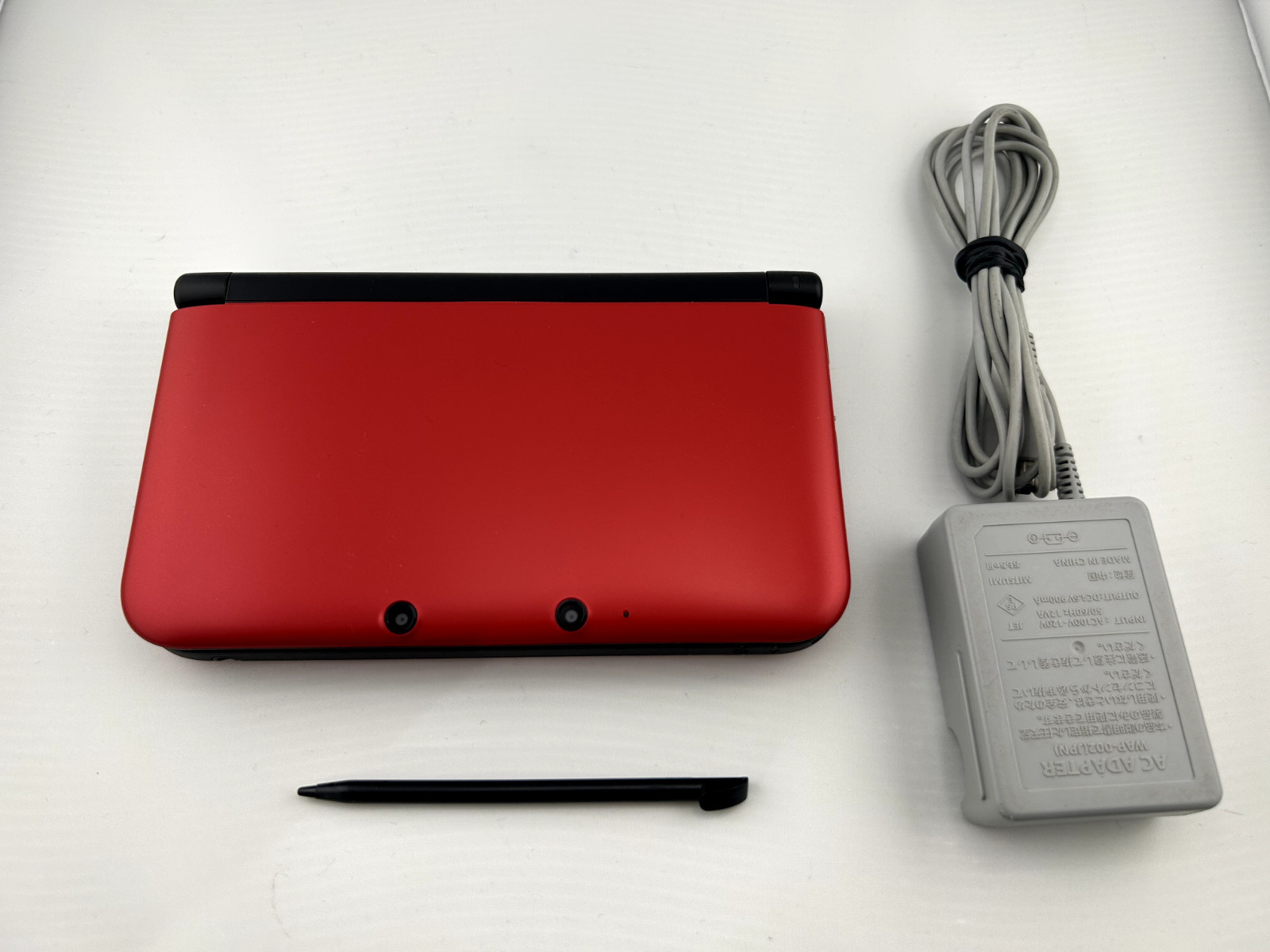 [A-rank] Nintendo 3DS LL XL console Red Black with Charger/Stylus