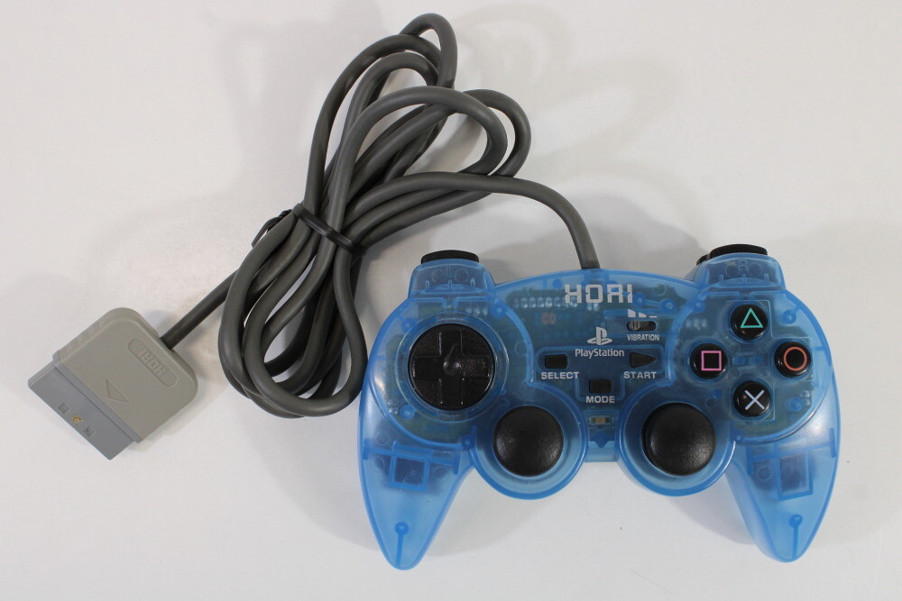 Hori Clear Blue Analog SIndou Pad Controller Playstation 2 PS2 DualShock 2 VG A