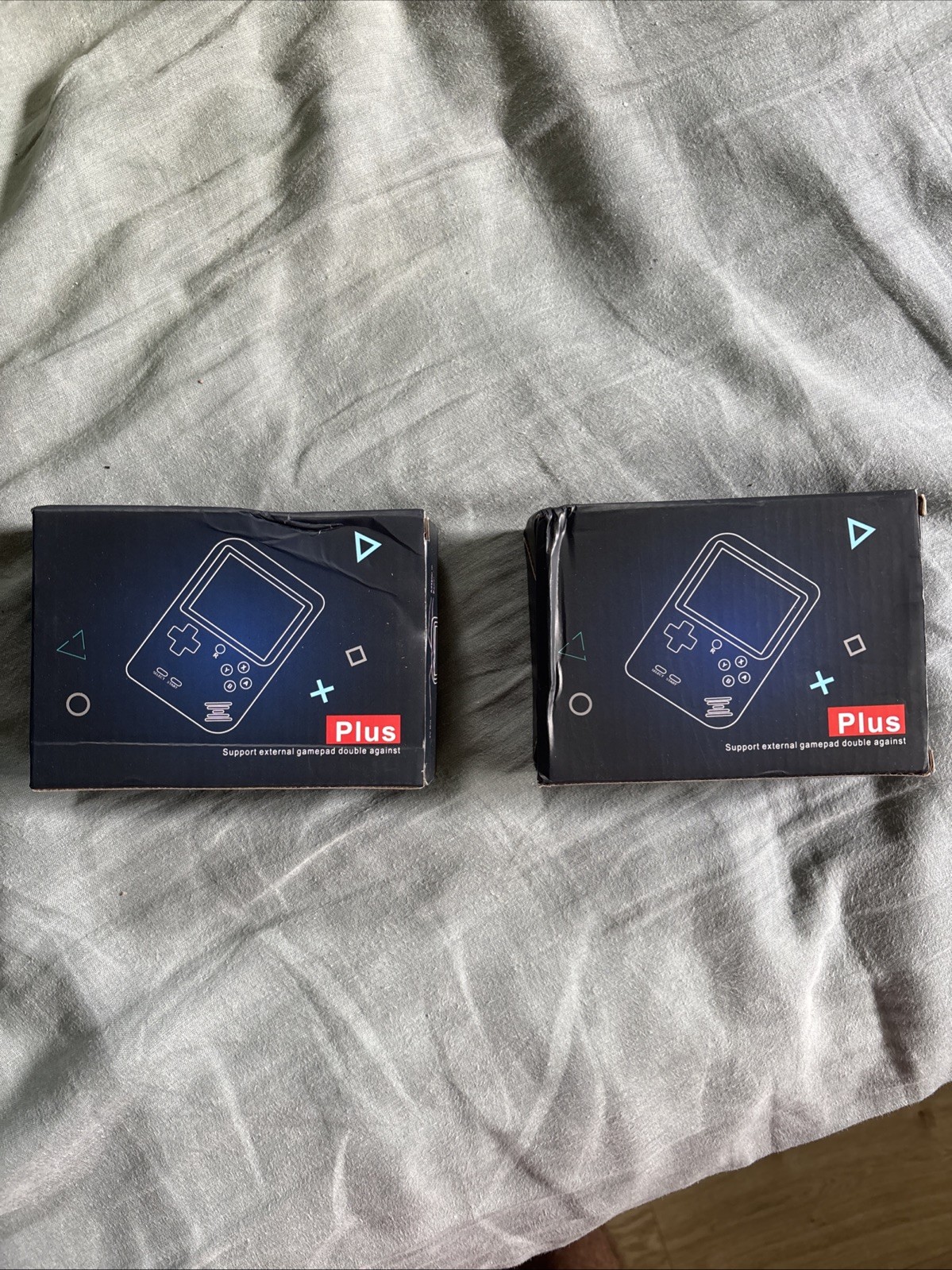 2 PACK Game Box Plus Handheld Console – Retro Gaming System w/ Preloaded Games