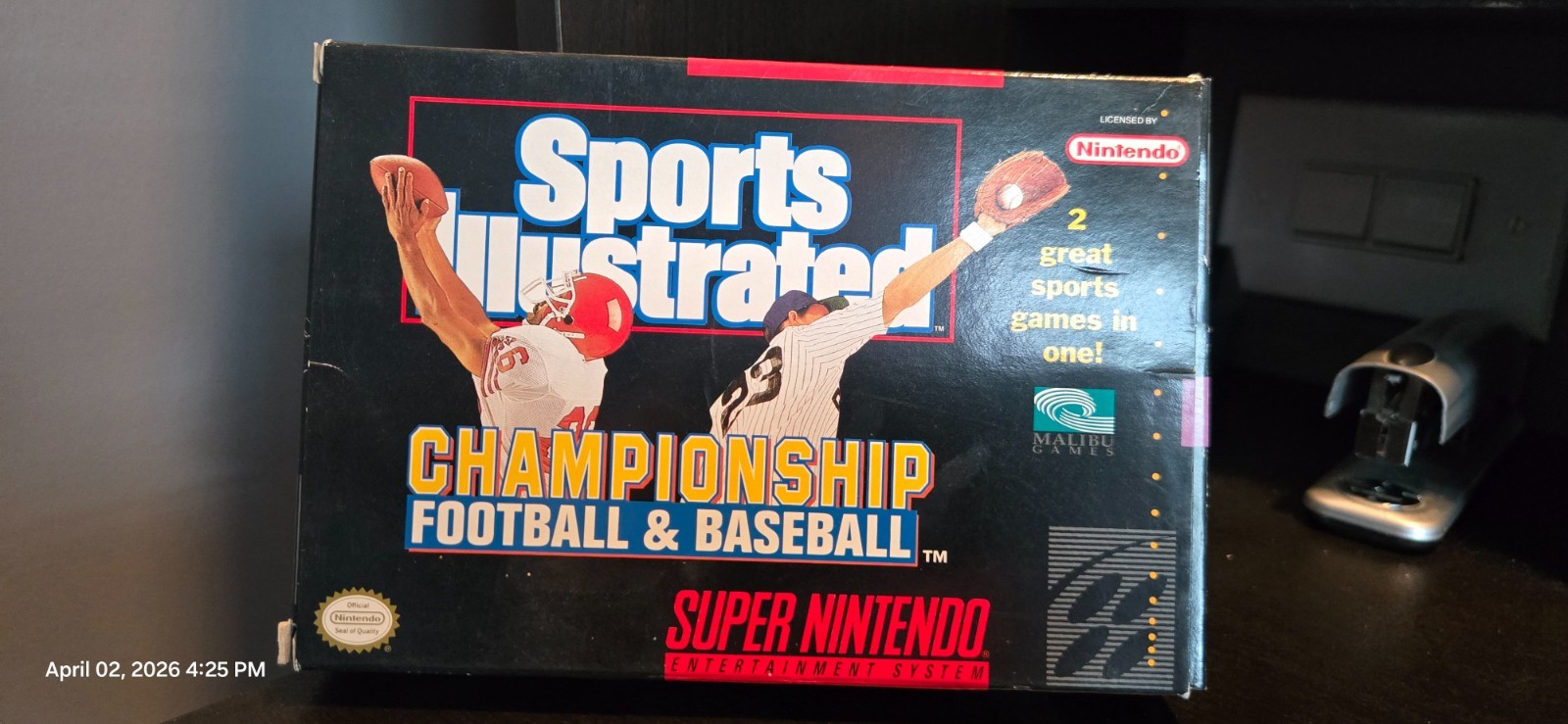 1991 SNES SUPER NINTENDO SUPER SET CONSOLE SET CIB W/ INSERTS & 4 Bonus Games