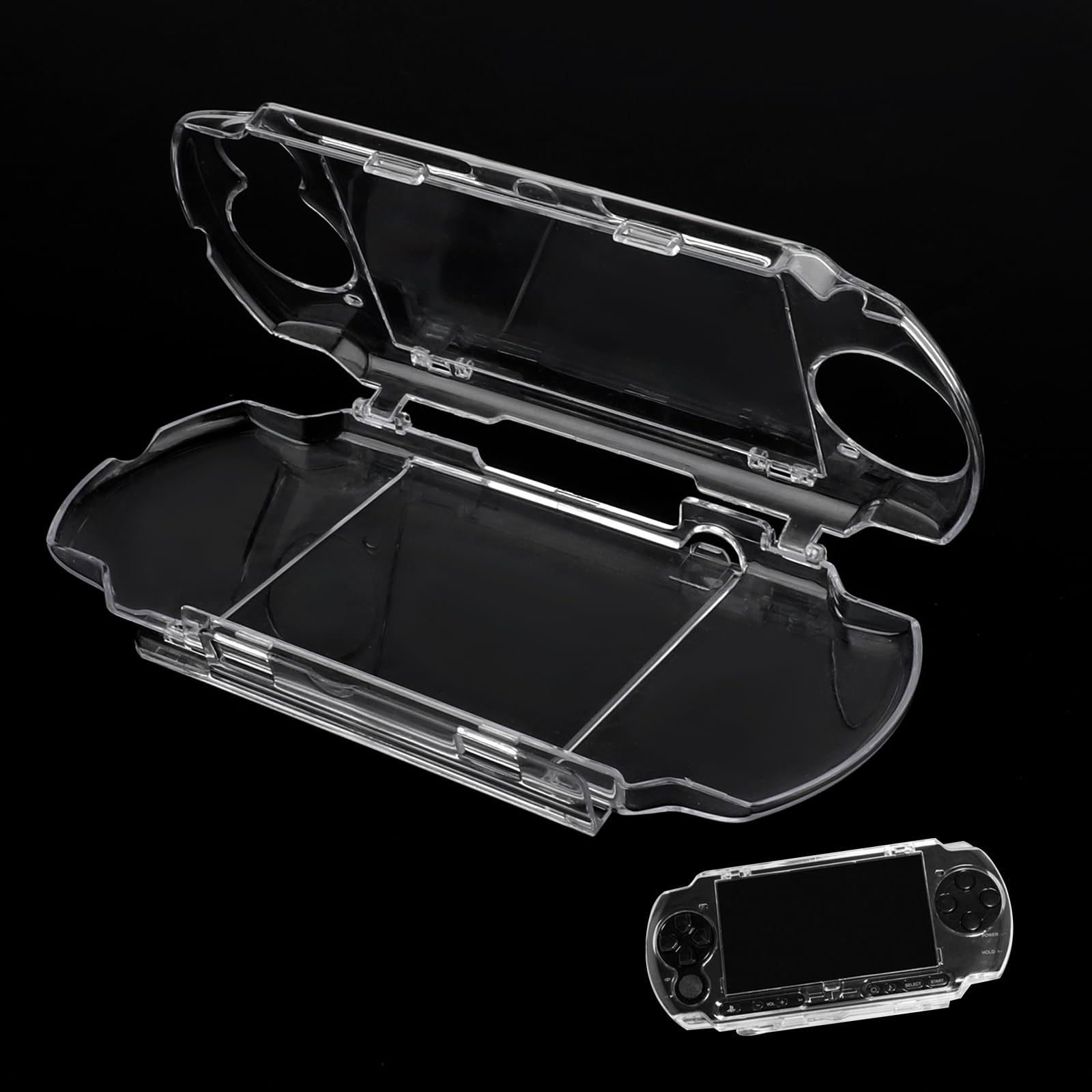 Hard Shell Case Cover Compatible Replacement Housing for PSP 2000 3000, Clear