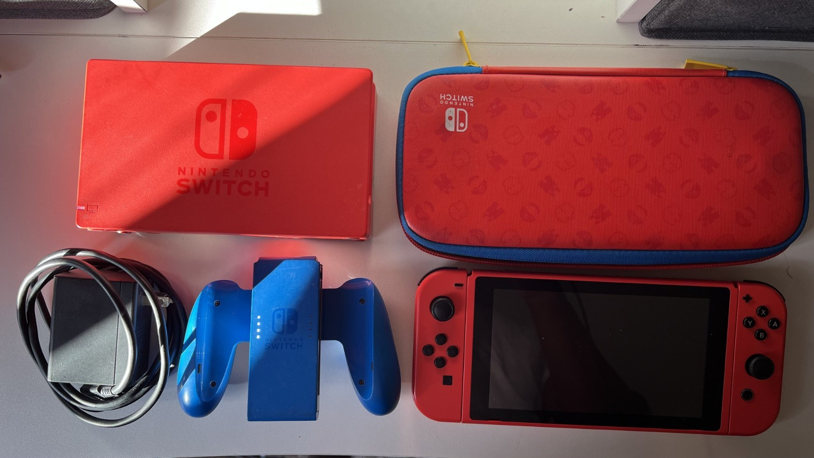 Nintendo Switch Mario Red & Blue Edition 32GB Console With Accessories