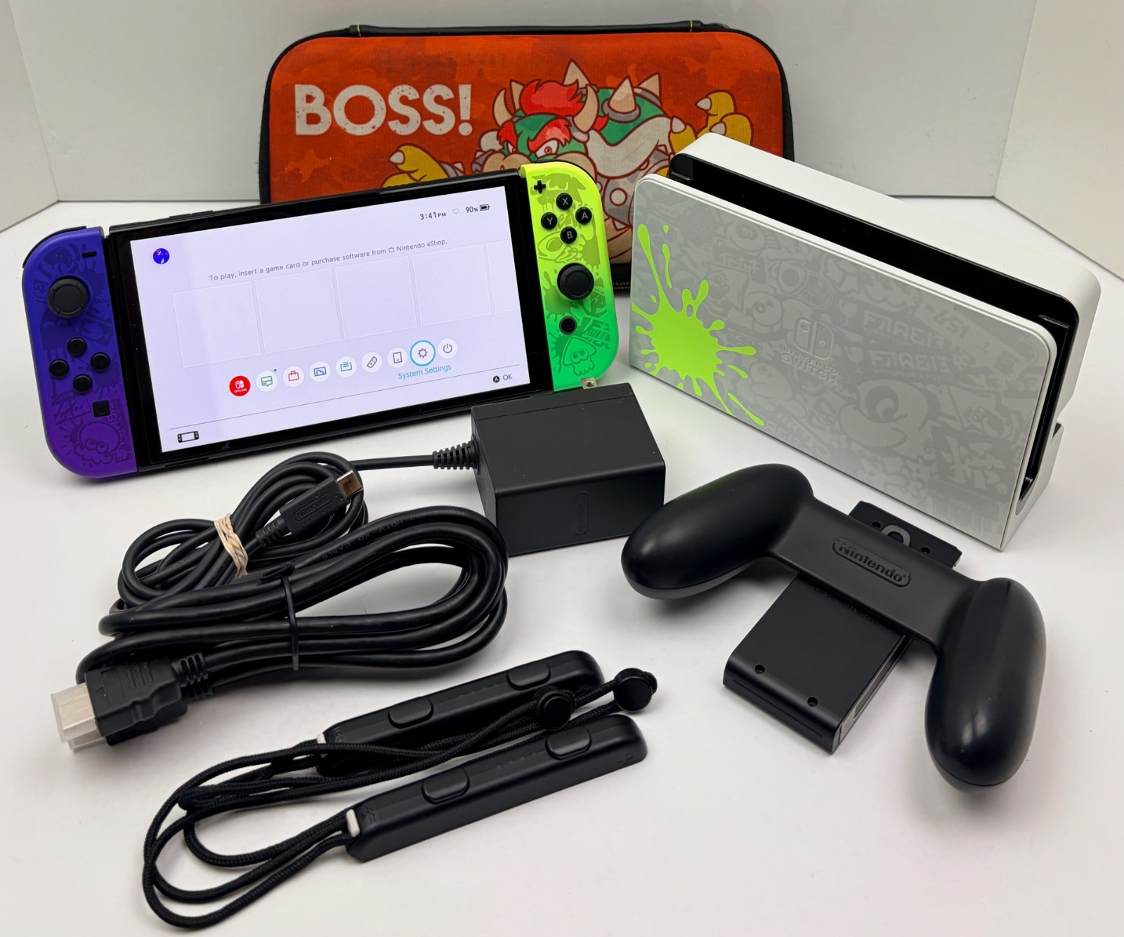 Nintendo Switch OLED Model Splatoon 3 Edition 64GB Console w/ Case