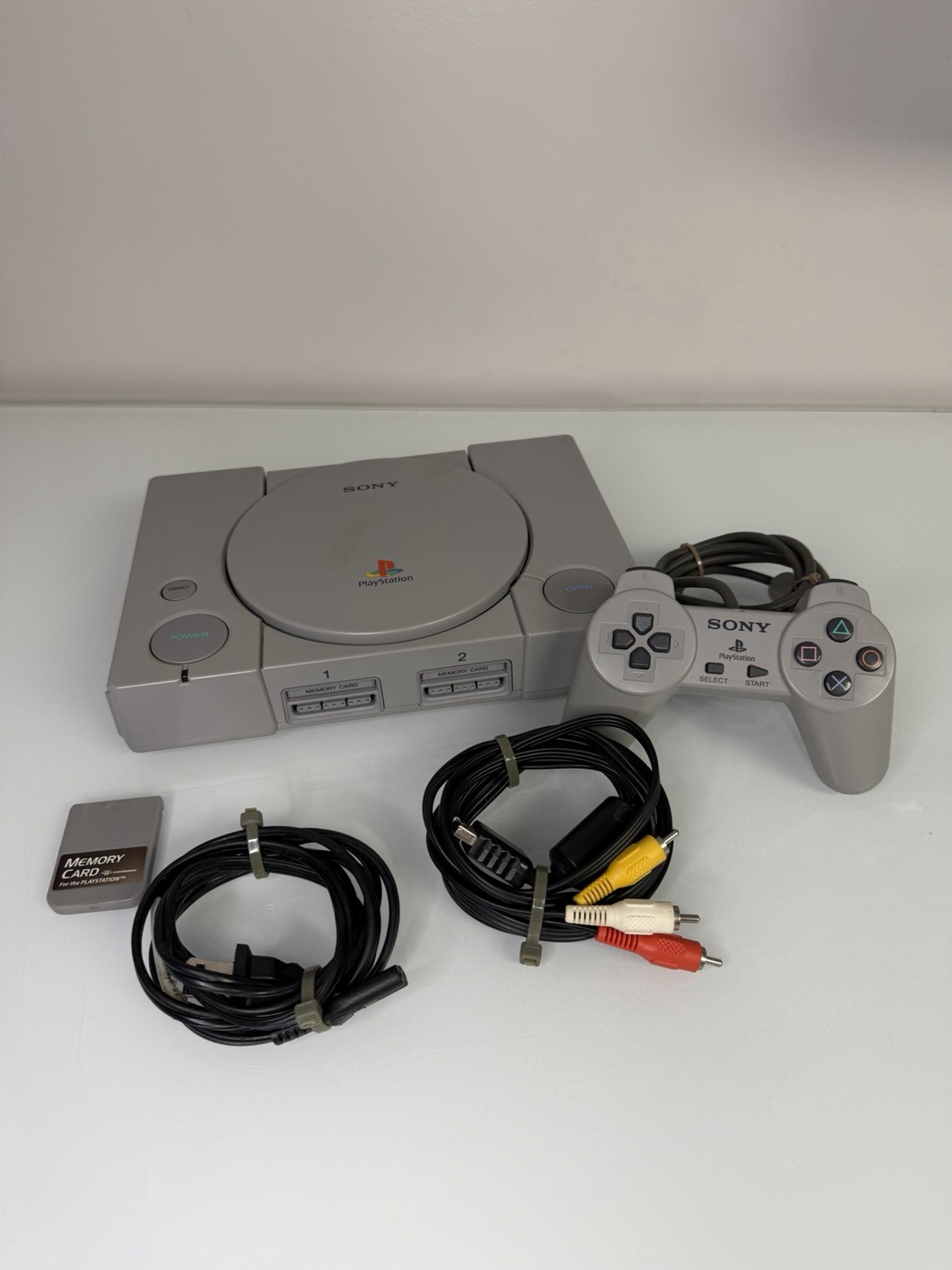Sony PlayStation 1 PS1 SCPH-9001 Console With Controller & Memory Card Tested