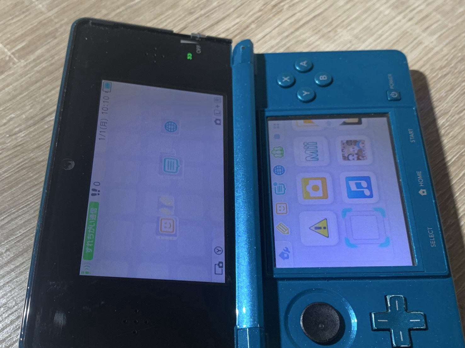 1813 Nintendo 3DS Aqua Blue Normal TESTED