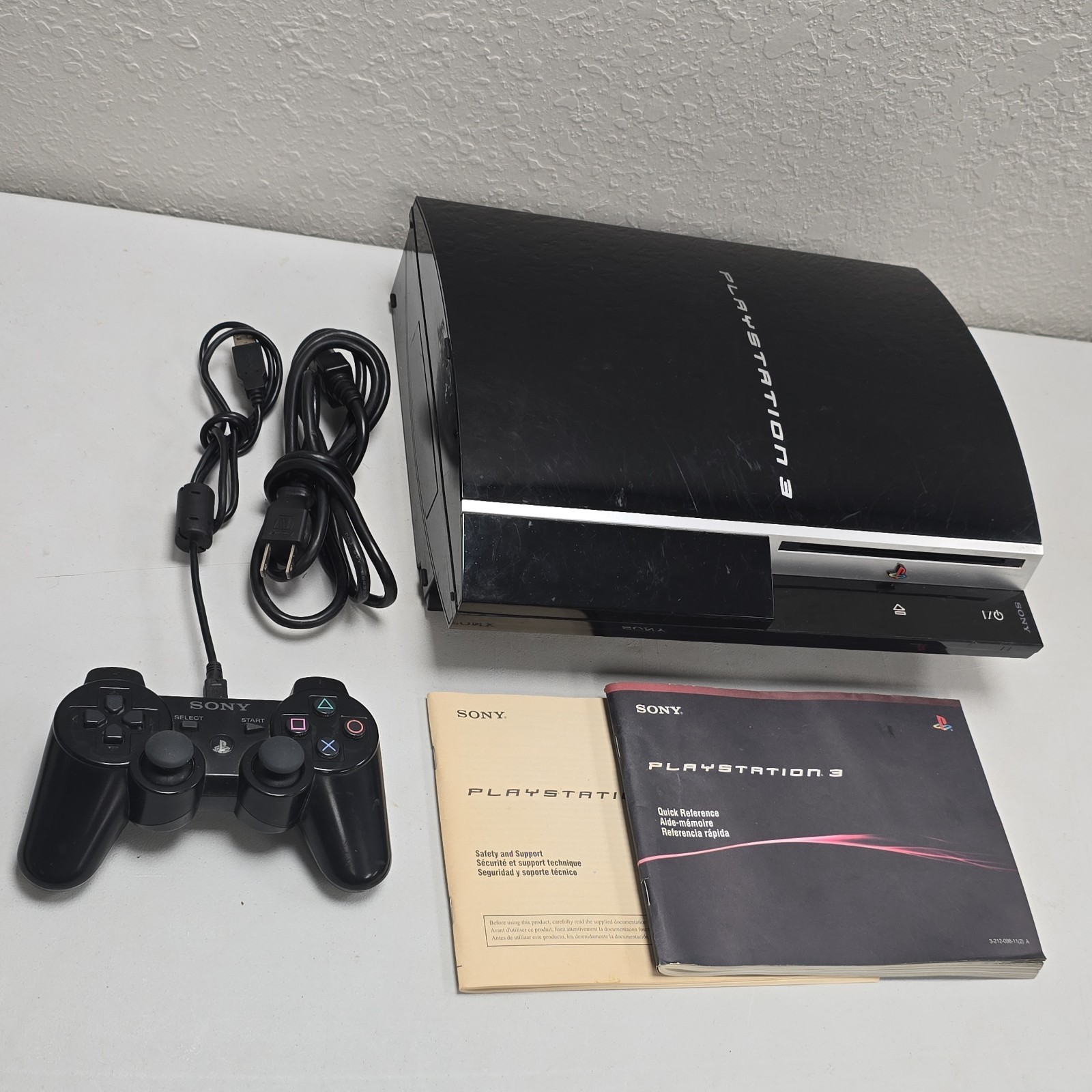 PS3 PlayStation 3 System Console Fat With Controller CECHK01