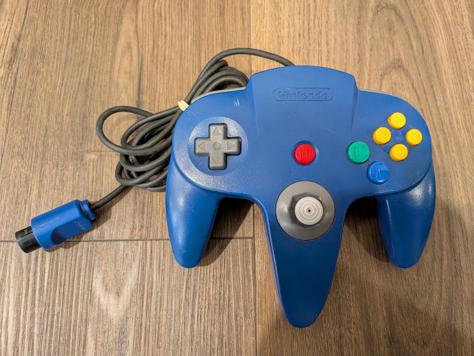 ~^~ Nintendo 64 Console Gray w/Blue Controller – WORKING TESTED ~^~