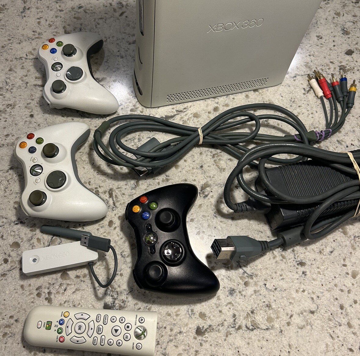Microsoft Xbox 360 Pro System Bundle 60GB White Console Comes With 9 Games! WOW!