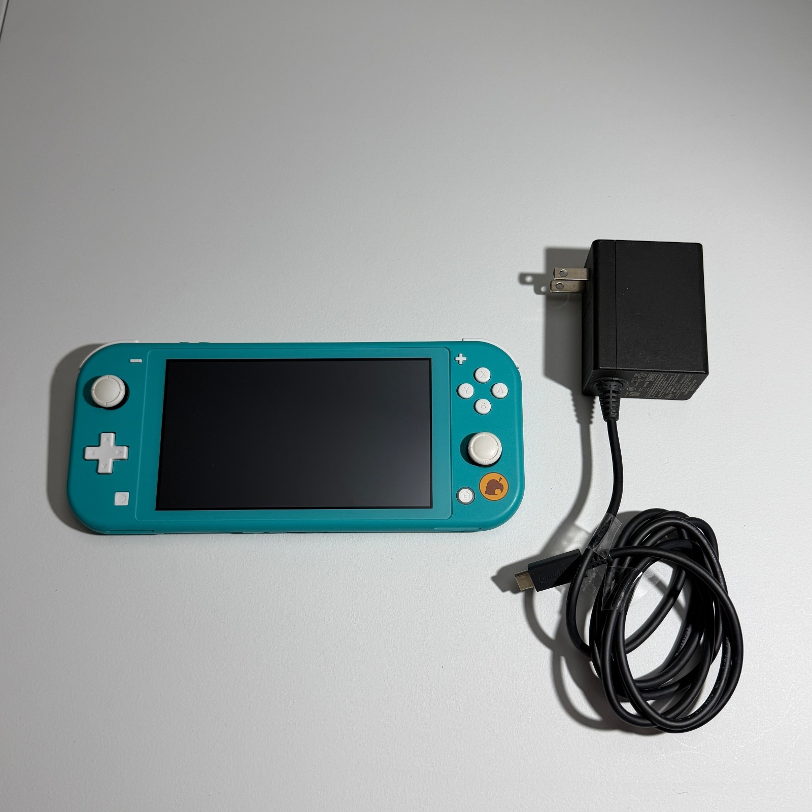 Nintendo Switch Lite Animal Crossing Edition Teal Handheld Console With Charger