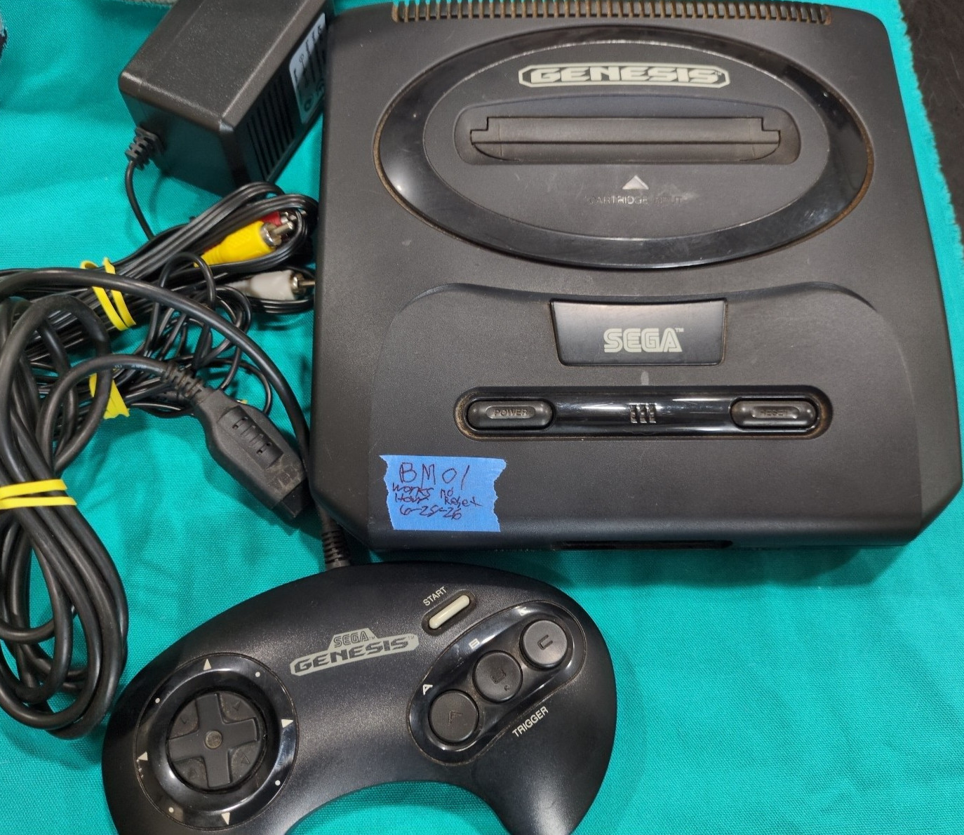 Sega MK-1631 Genesis Model 2 Console – Controller, AC, AV – Tested for one hour!
