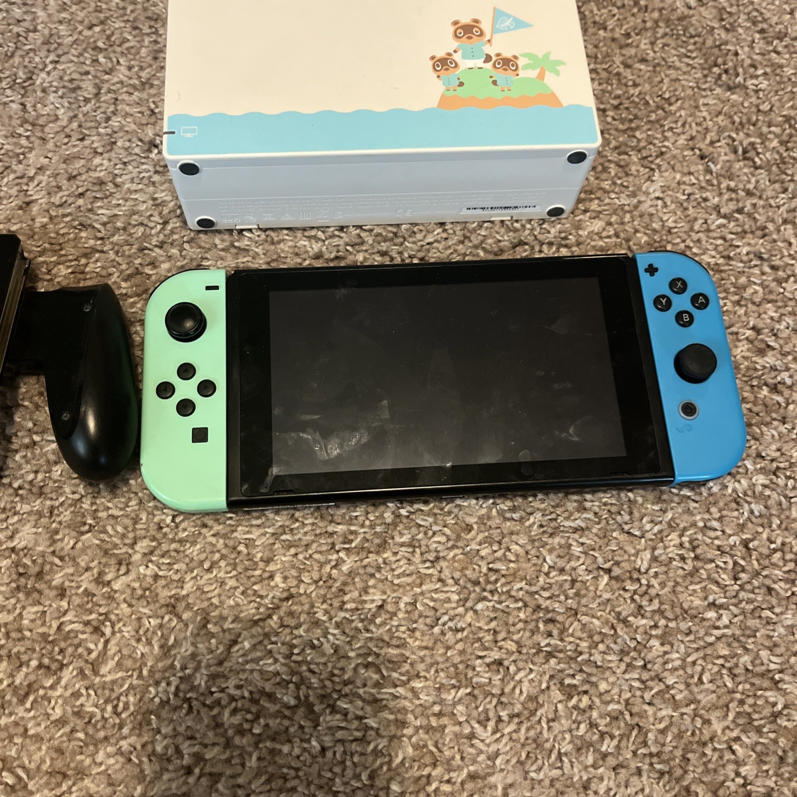 Nintendo Switch Animal Crossing Edition Console With Dock For Parts