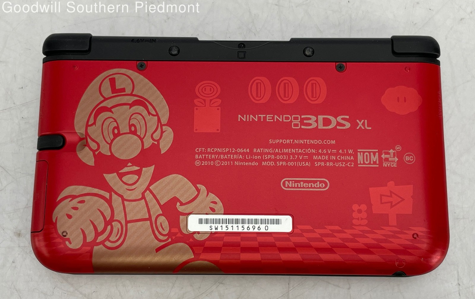 Nintendo 3DS XL Handheld Game Console – Super Mario Bros. 2 Red Gold – Tested