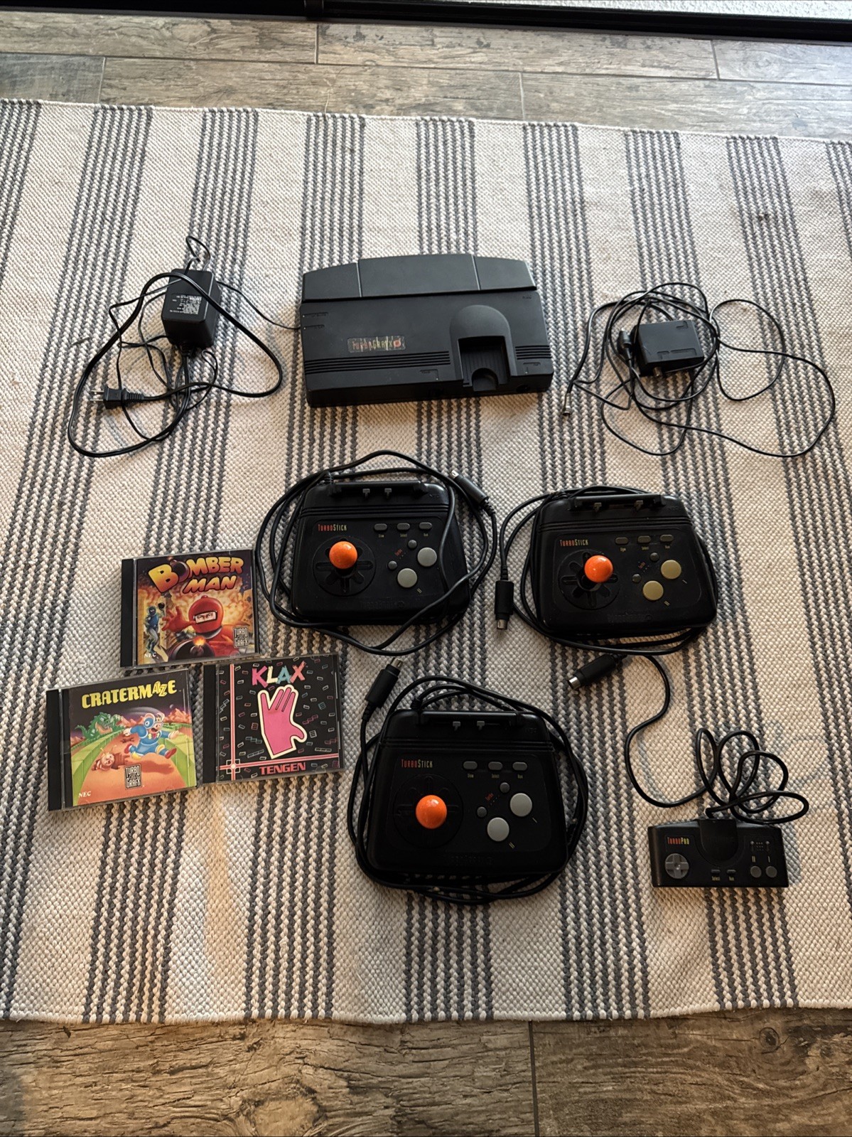 NEC TurboGrafx-16 Console With Three Turbo Stick And More Tested