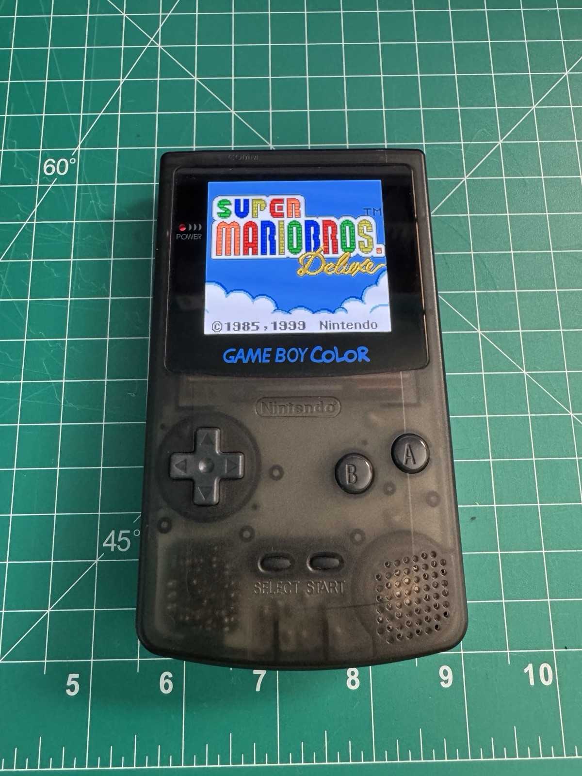 Nintendo Gameboy Color GBC OLED Touch Screen Clear Black