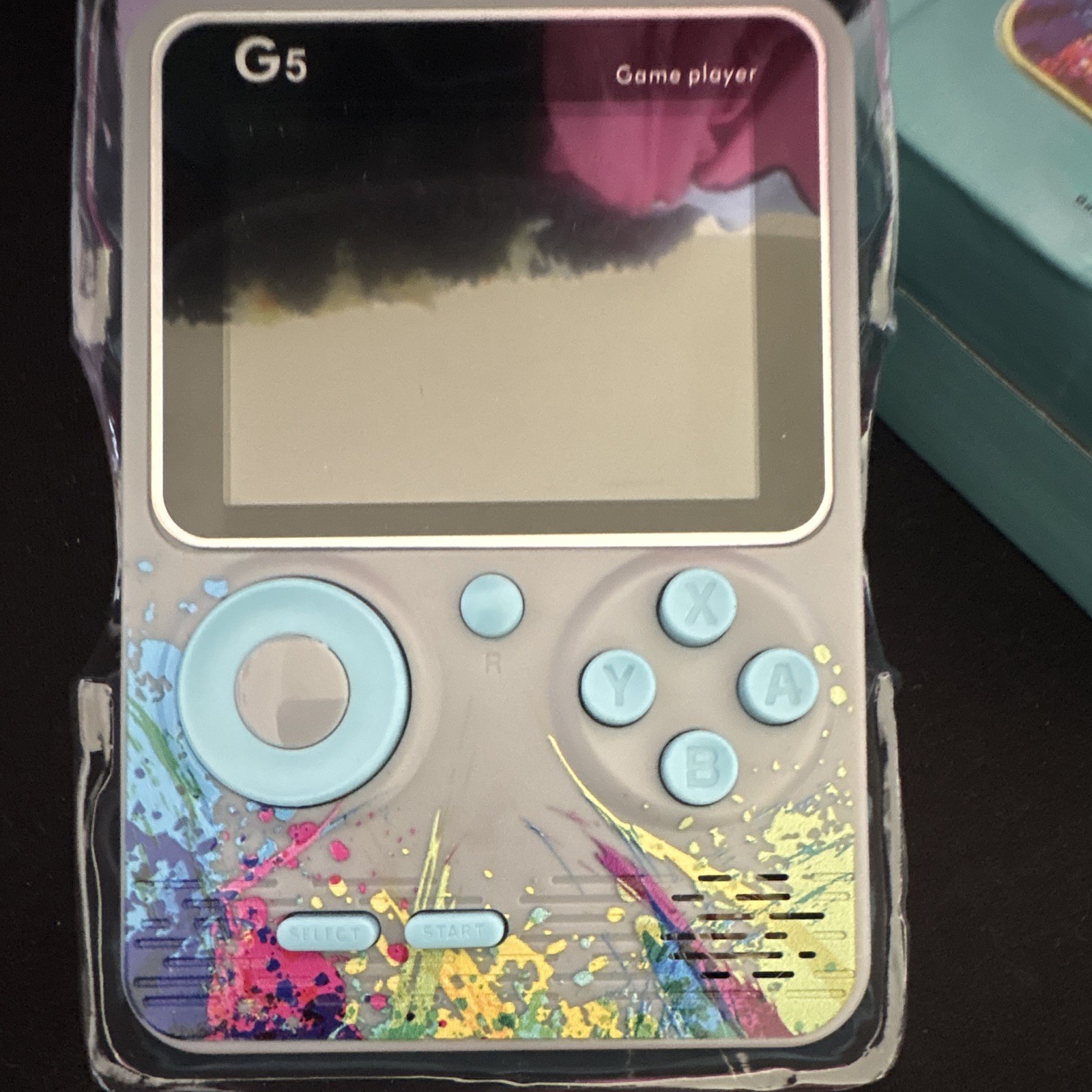 G5 Handheld Game Player Gray Multicolor TV Out w/ AV Cables RCA Headphone