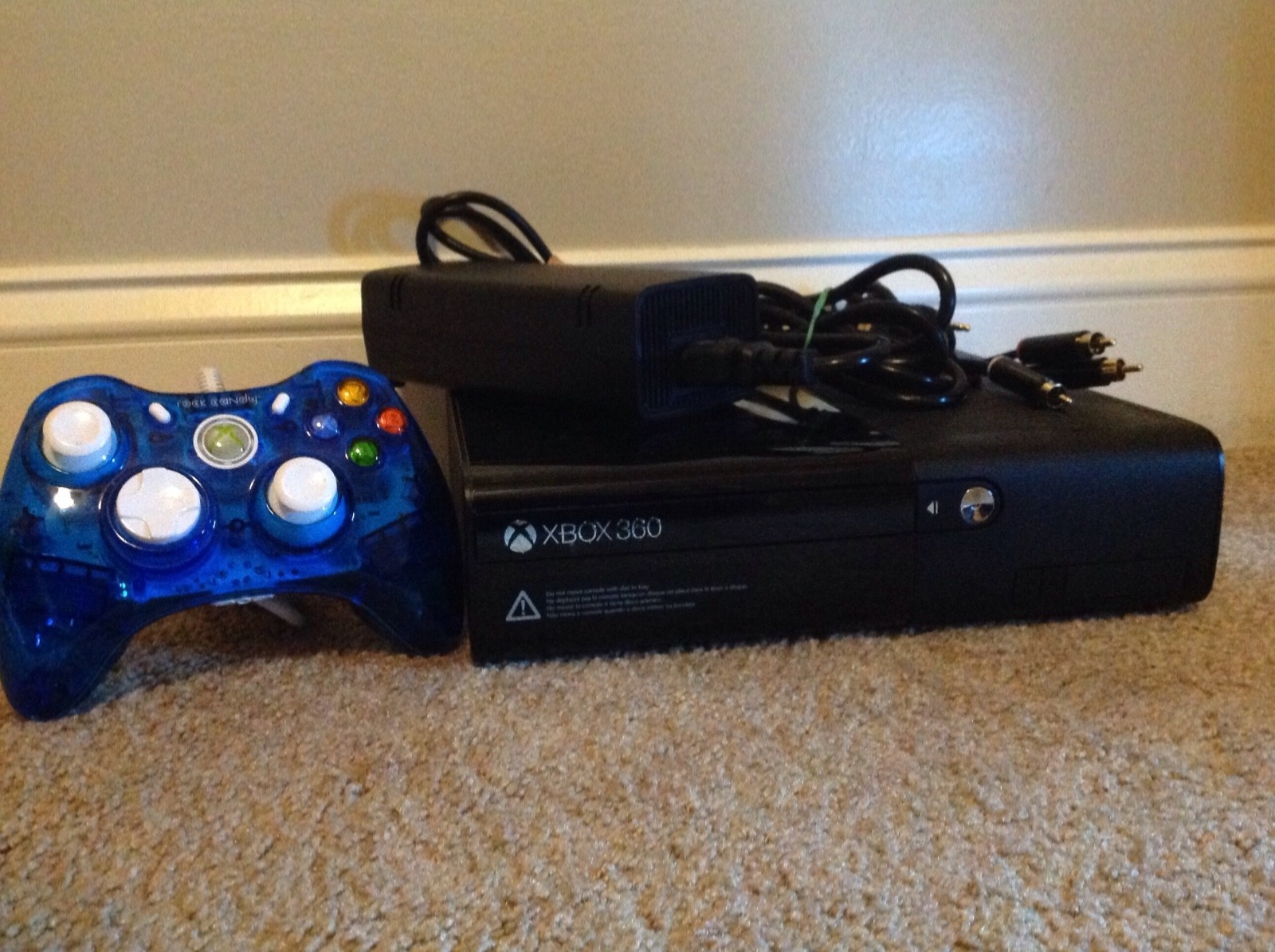 Microsoft Xbox 360 E 4GB Black Console (Used)/ Free game you chose!