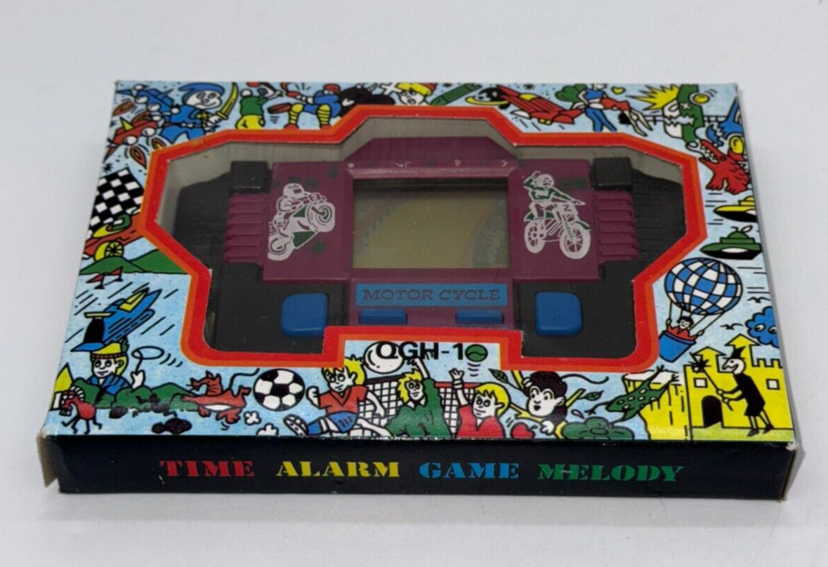 MOTORCYCLE – LCD Game & Watch Portable Console – 1990’s – DEADSTOCK – BOXED