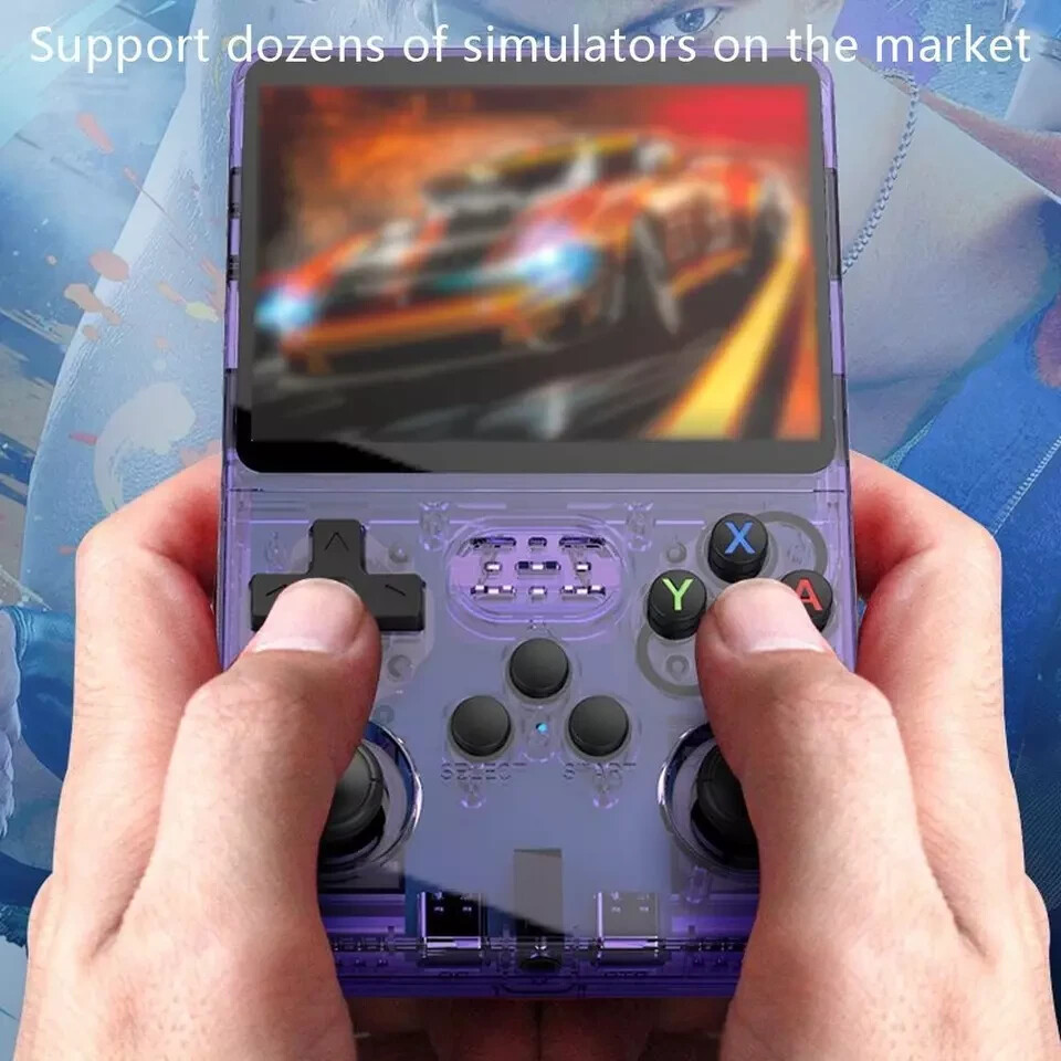 Handheld Game Console Retro Style Built-in 15000+ Games 64GB Fast Charge