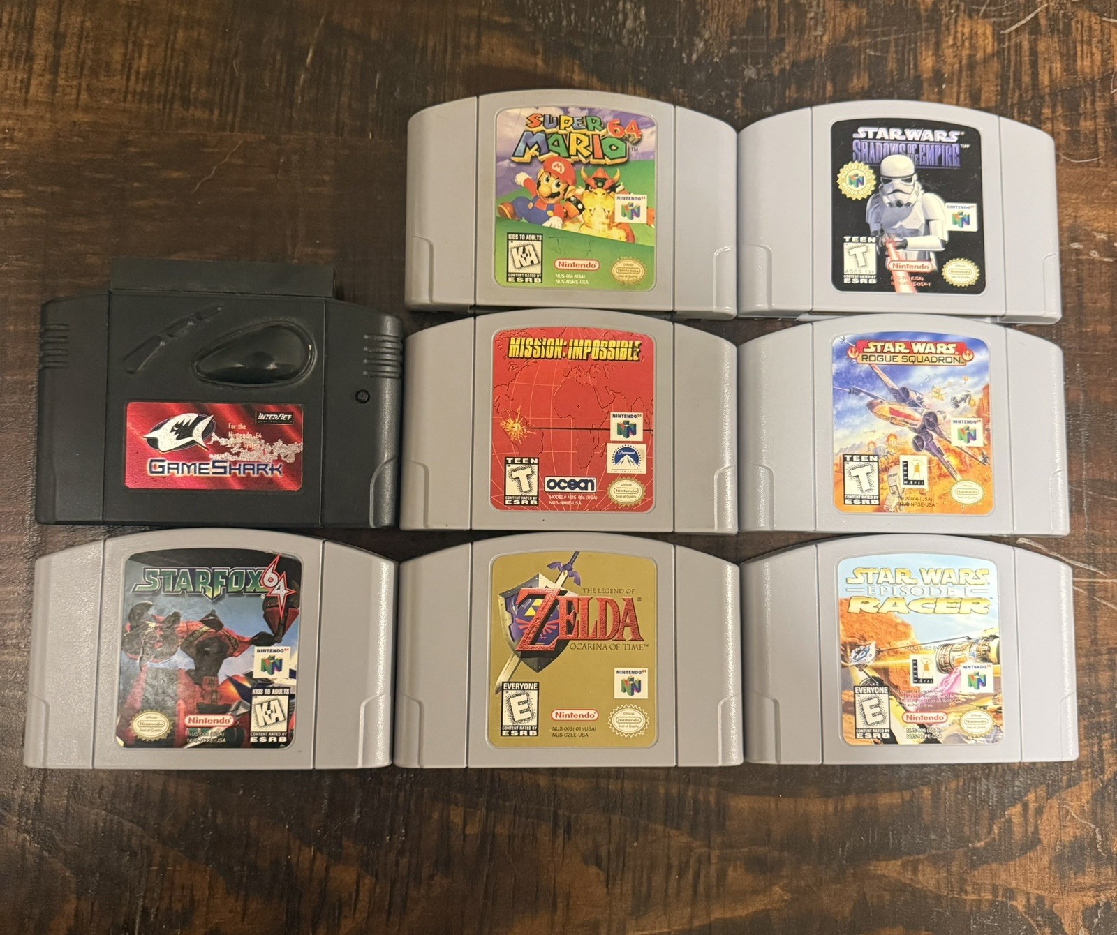 Nintendo 64 N64 Console Bundle, 1 Controllers, 7 Games *List In Description*
