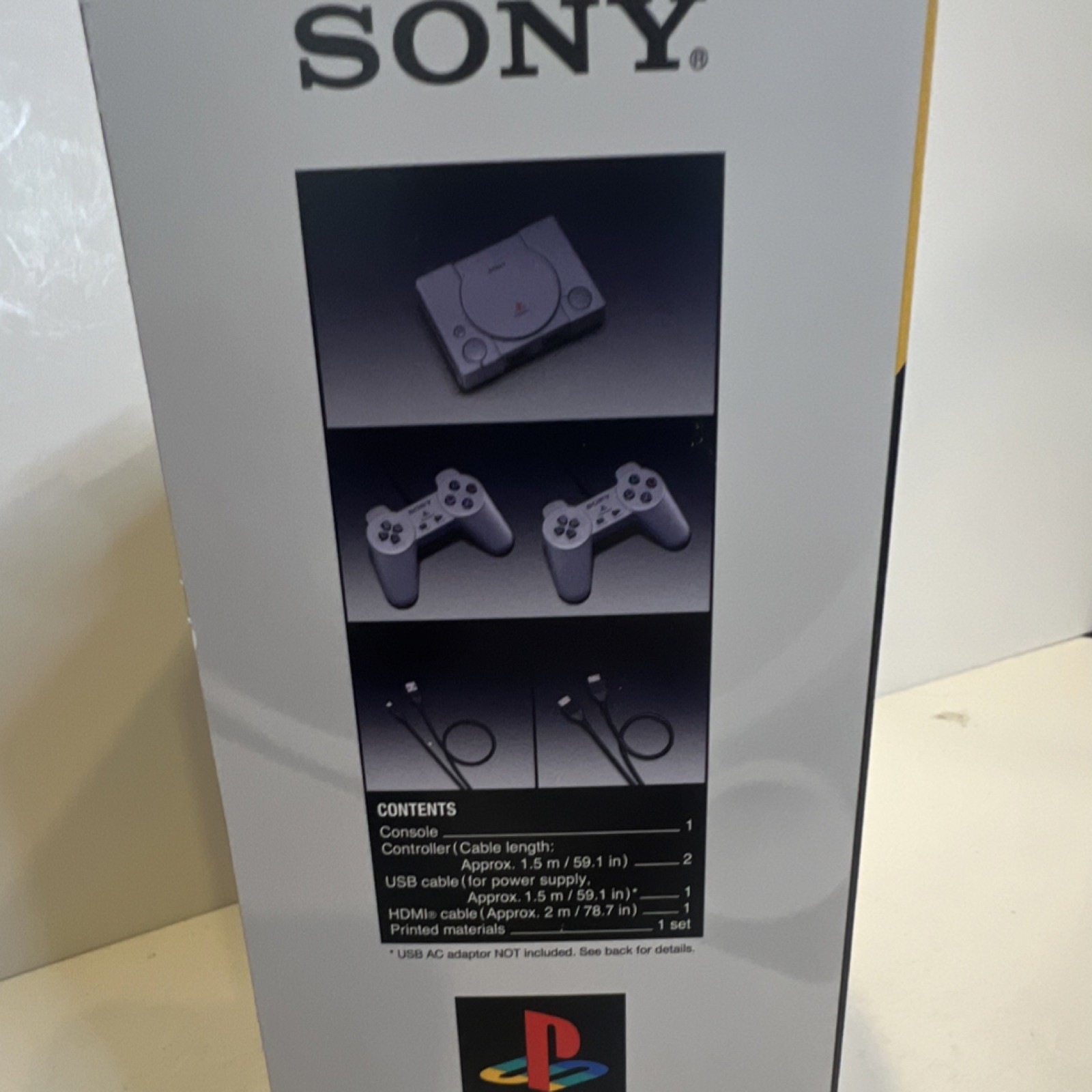 Sony PlayStation Classic Microconsole Gray 20 Preloaded Games 2 Controllers NTSC