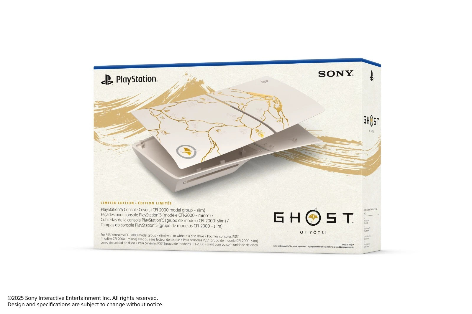PSL Ghost of Yotei PS5 PlayStation 5 Cover Gold Limited Edition CFI-ZCS2GZ7 PSL