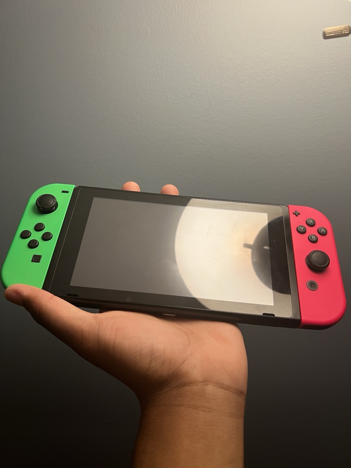 Nintendo Switch 32GB Console w/ Neon Green/Pink Joy-Con Dock Cables Case