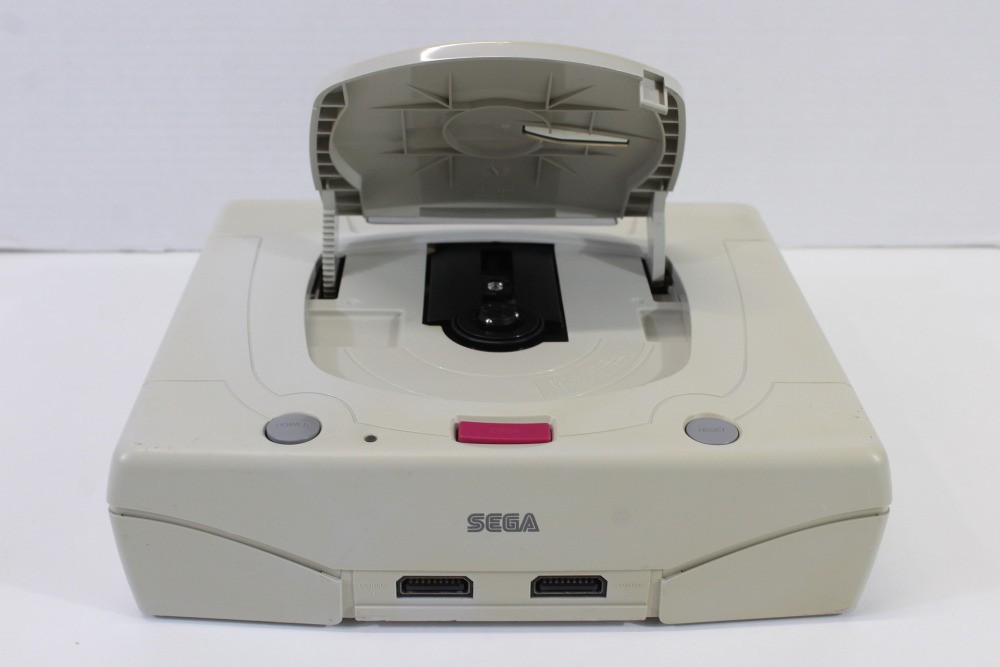 SEGA Saturn White Console Controller x2 AC AV HST-3220 SS JP Japan WORKING #5
